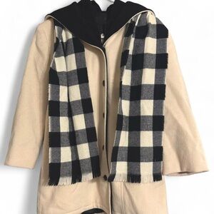 Vintage Cream Mackintosh Wool Vestcoat with Scarf